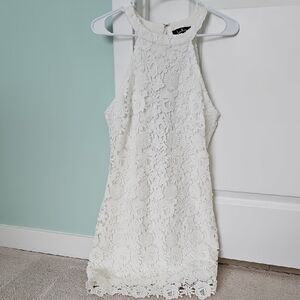 Lulu's White Lace Dress
